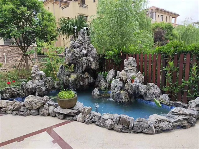 武汉庭院假山鱼池制作方法